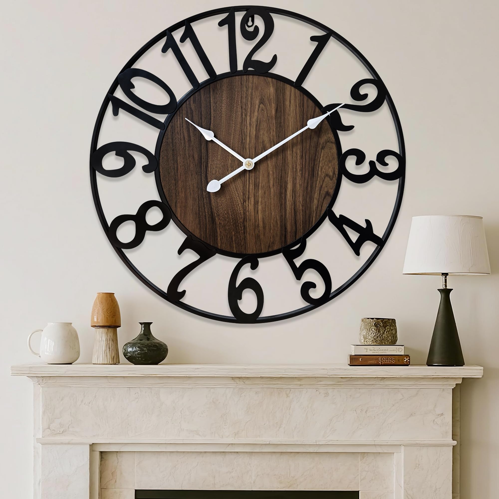 Battery Operated Farmhouse Metal Wall Decor — 24"