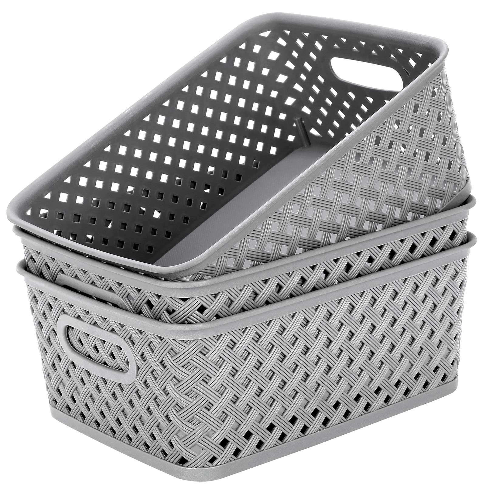 Boho Black Woven Basket
