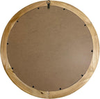 Round Farmhouse Wood Mirror — 24" - View 2