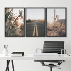 Framed Modern Fabric Wall Art — 16" - View 2