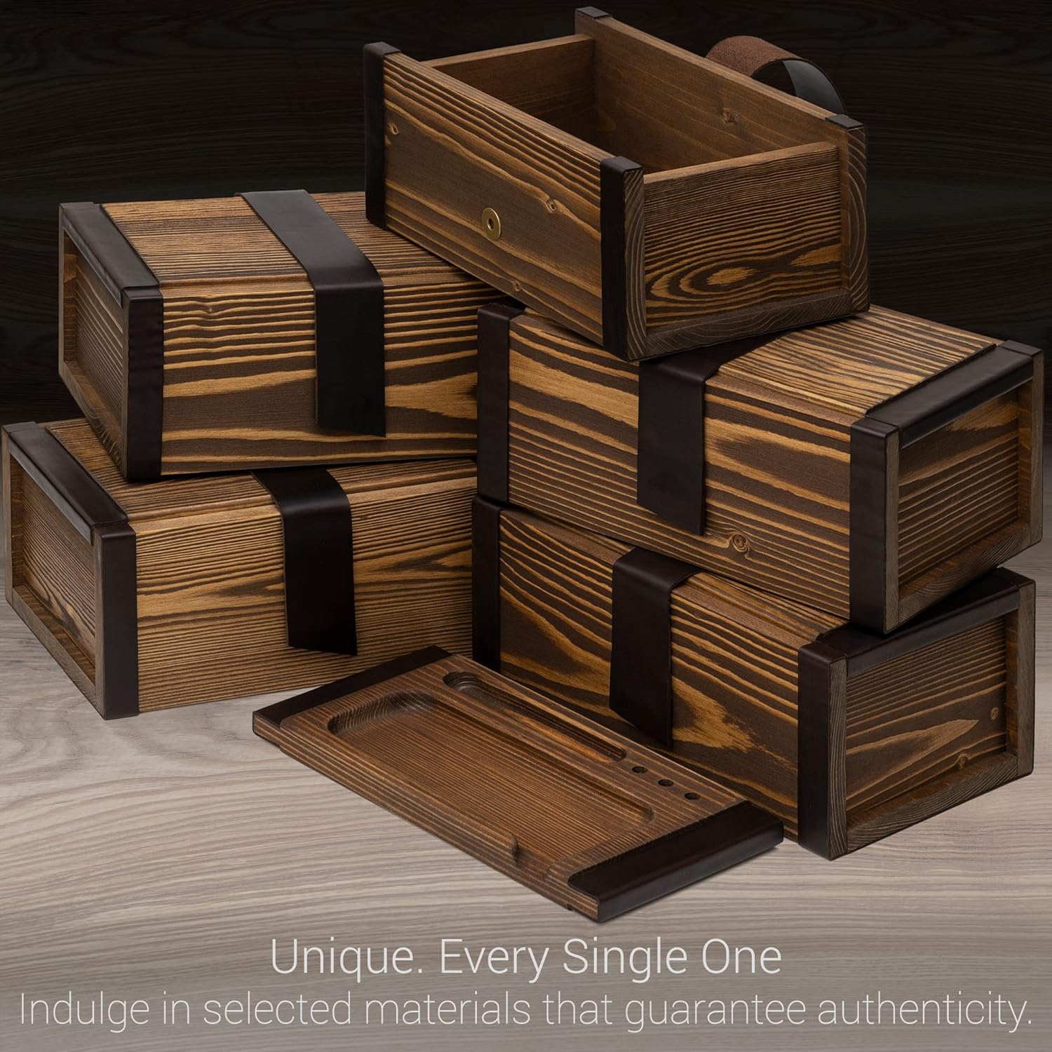 Wood Vase — Set of 3 - View 5
