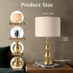 Luxe Black Table Lamp — 24.4" - View 3