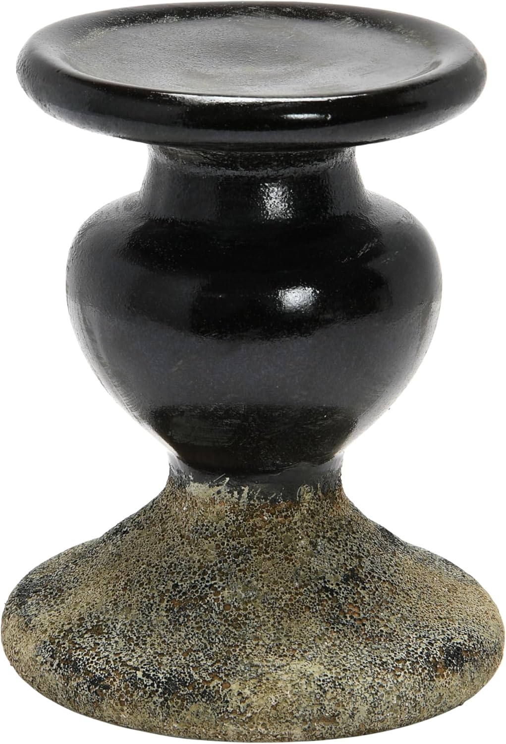 Farmhouse Black Pillar Candle — 4.5" — 5.5" W x 6.5" H