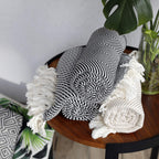 Boho Beige Throw Pillow - View 6