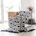 Knit Boho Fabric Throw Pillow — 60" - View 4