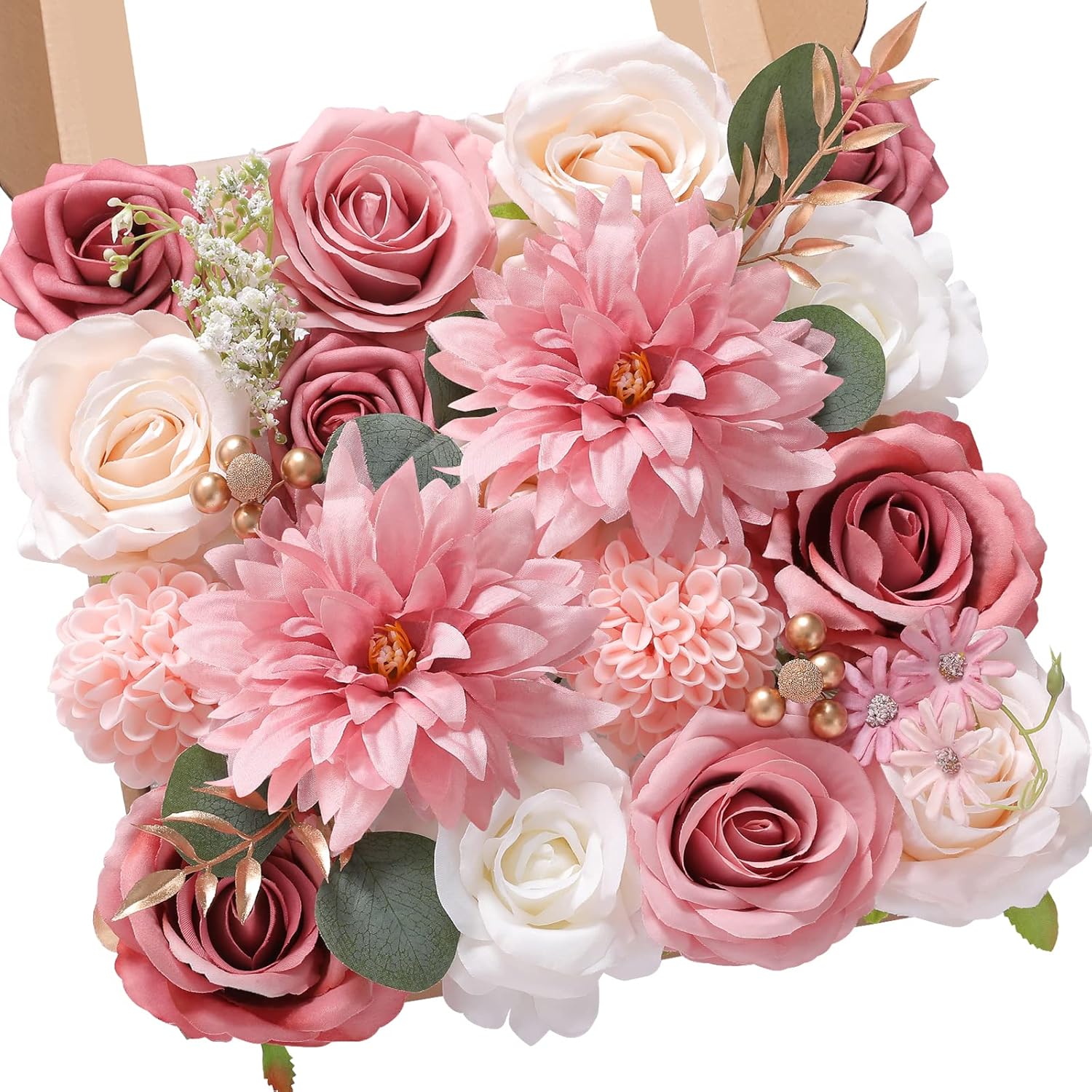 Black Artificial Flowers — A Athens Pink Dahlia