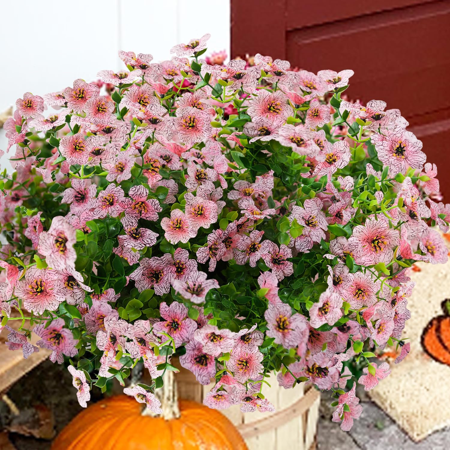 Orange Faux Plant — Pink