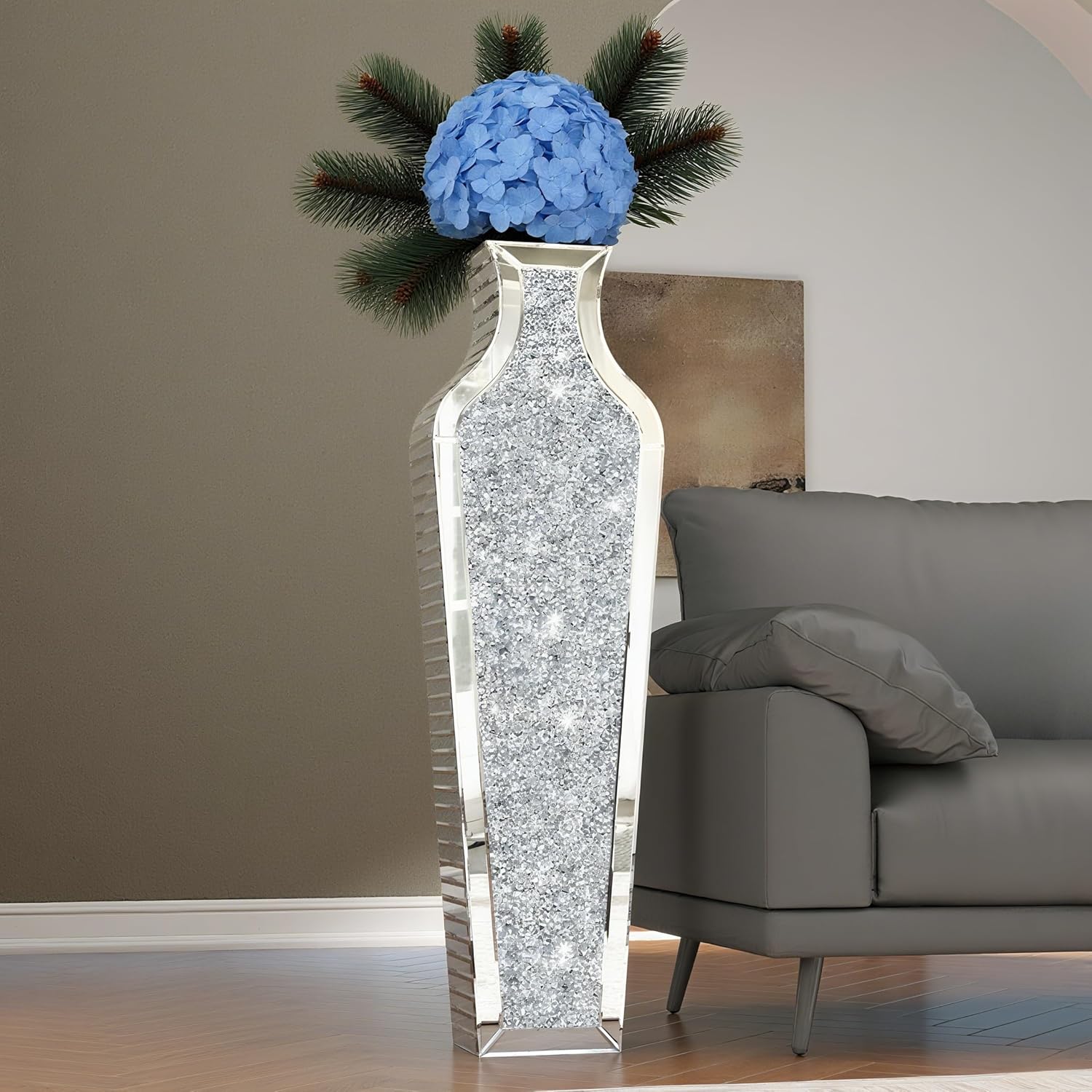 Blue Mirror — 26.8" — Silver