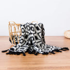 Knit Boho Fabric Throw Pillow — 60" - View 2