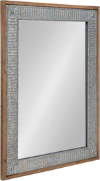 Farmhouse Brown Wall Mirror — 39" - View 3