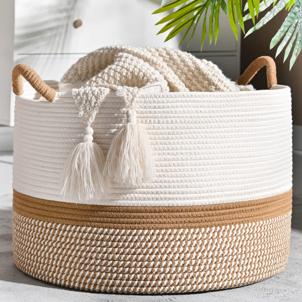 Boho Beige Throw Pillow — 20"