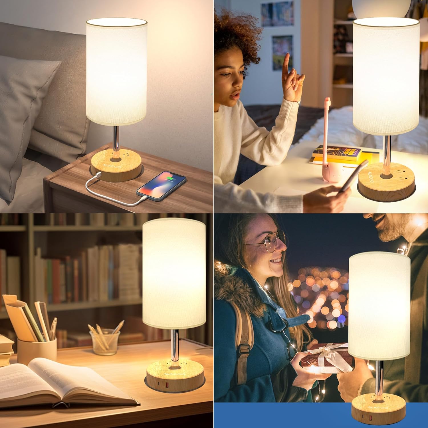 Dimmable Black Table Lamp - View 6