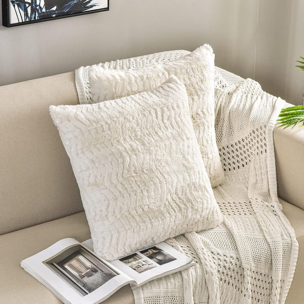Boho Blue Throw Pillow Cover — 18" - View 2