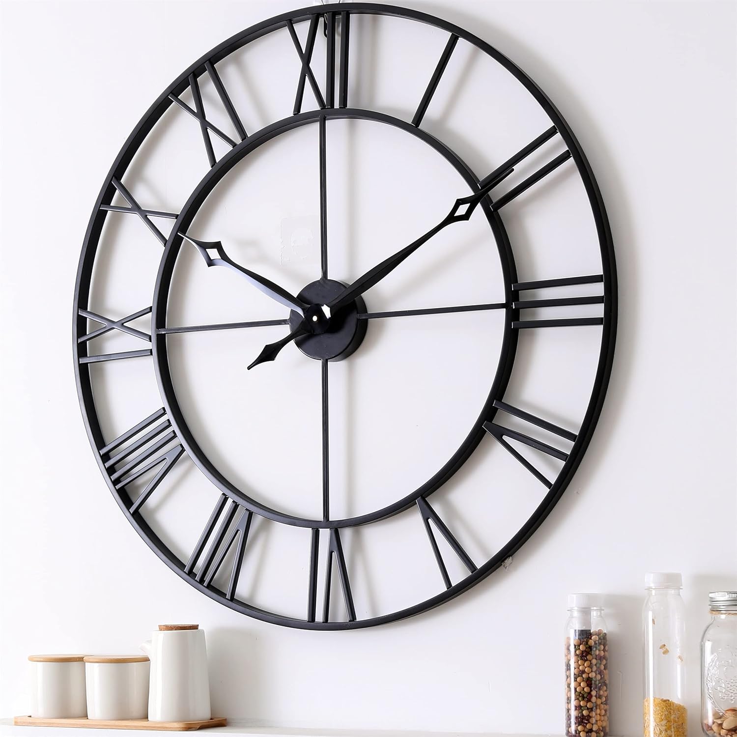 Oversized Modern Black Wall Art — 30" - View 2