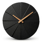Battery Operated Modern Black Wall Clock