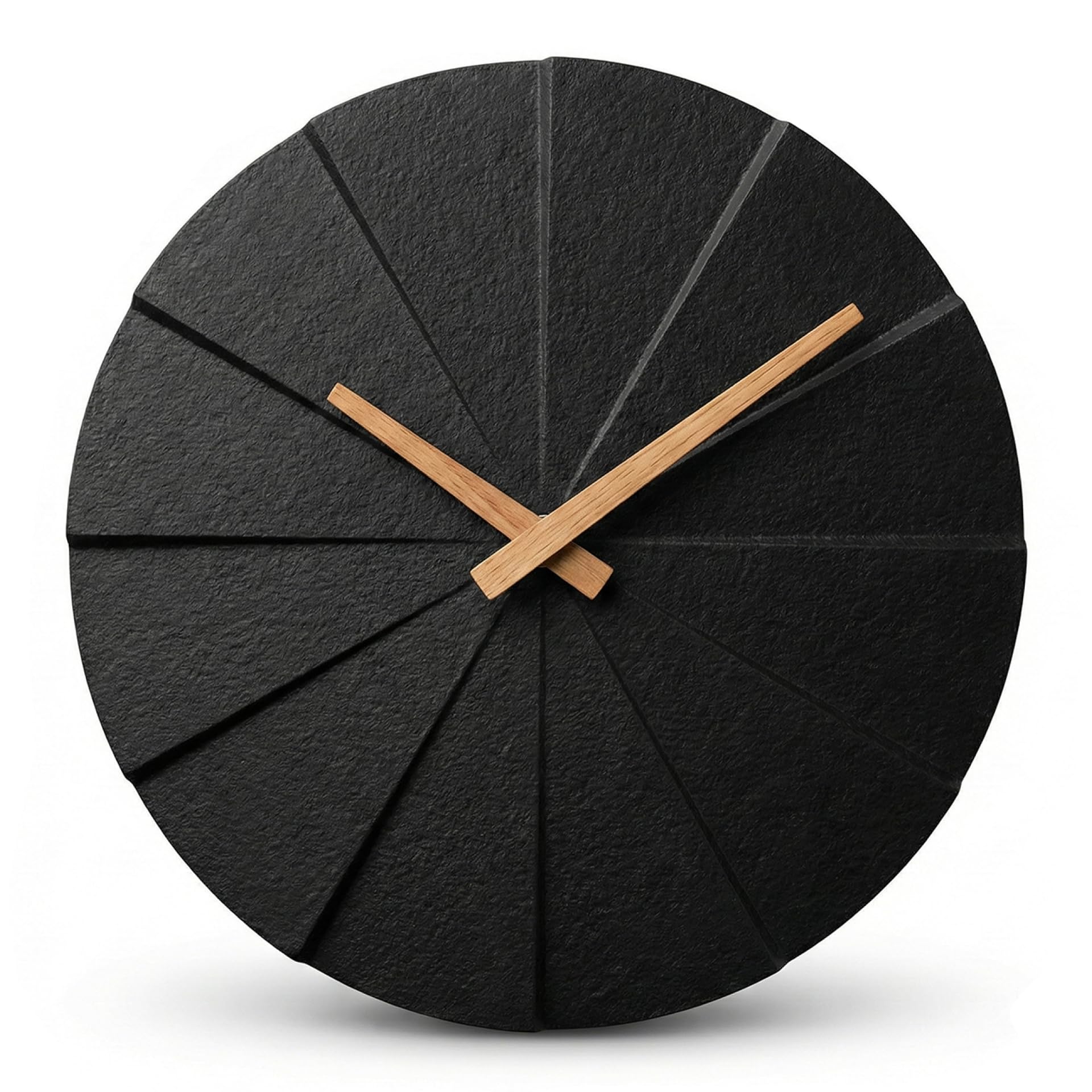 Battery Operated Modern Black Wall Clock