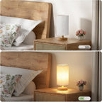 Beige Bedside Lamp — 9" - View 4