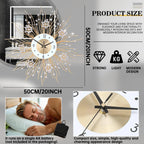Round Luxe Gold Wall Art — 20" - View 3