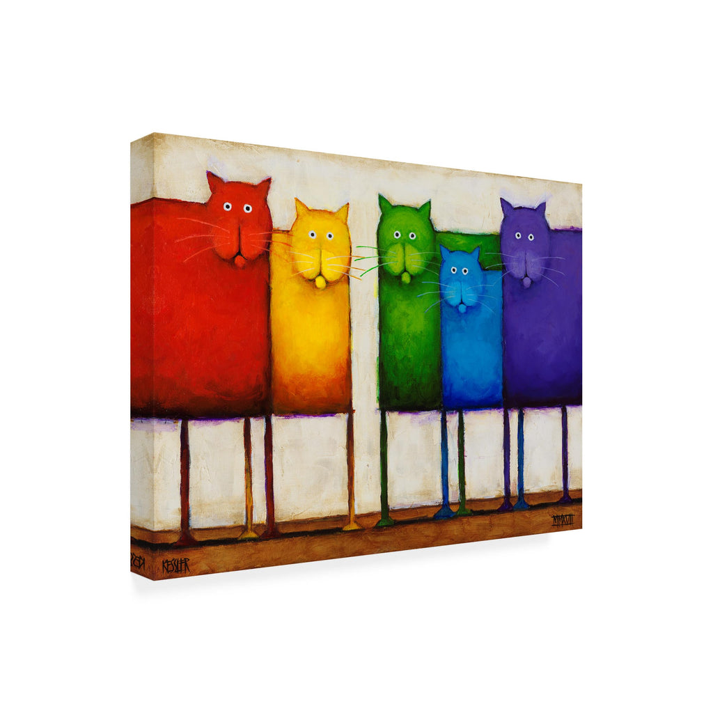 Wrapped Canvas Fabric Canvas Wall Art — 19"