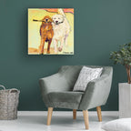 Wrapped Canvas Fabric Canvas Wall Art — 14" - View 4