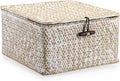 Handwoven Boho Brown Storage Basket — Small