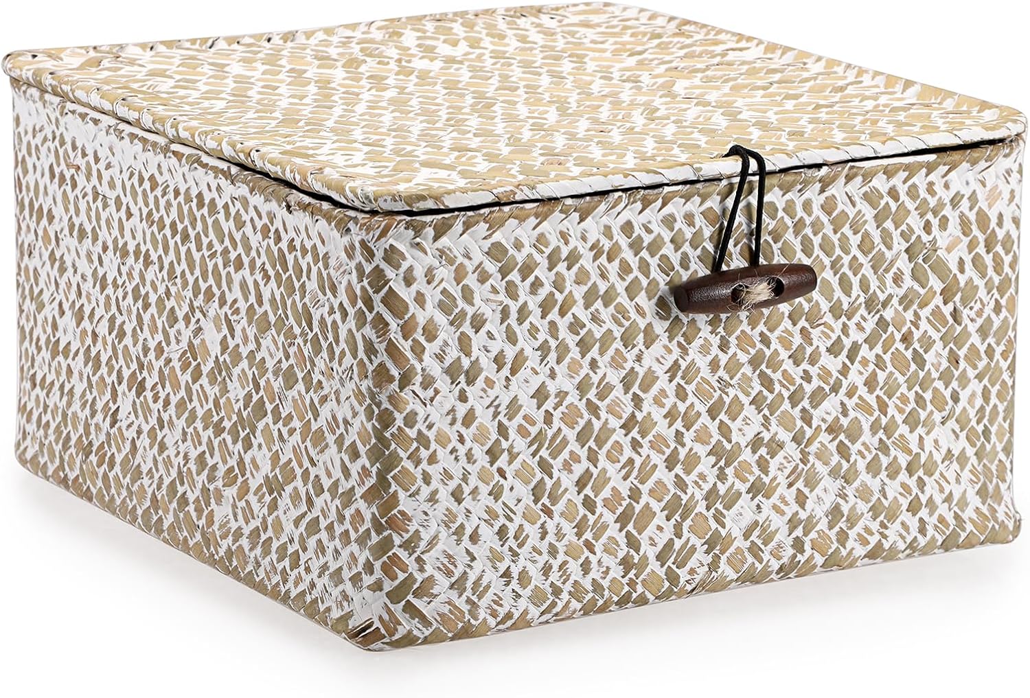 Handwoven Boho Brown Storage Basket — Small