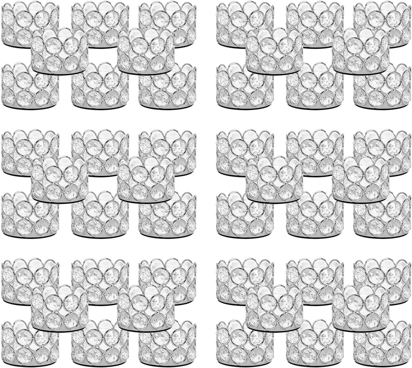 Luxe Gold Candle — Set of 12 — Silver
