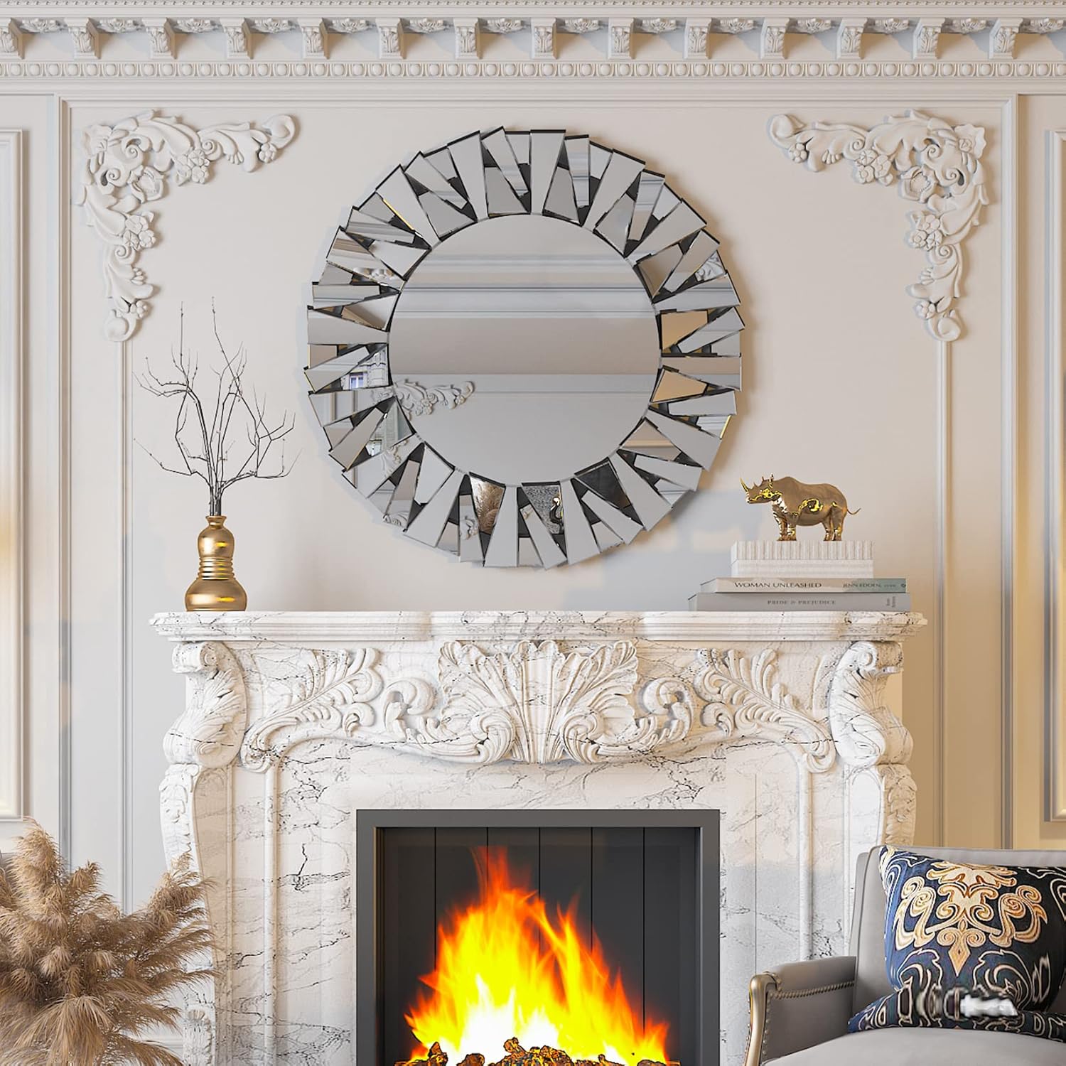 Beveled Glass Mirror — 5" - View 6