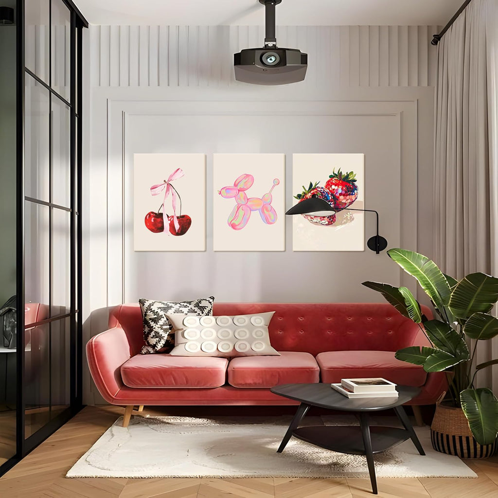 Framed Pink Canvas Wall Art — 16" - View 9