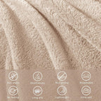 Velvet Luxe Beige Throw Pillow — 60" - View 5