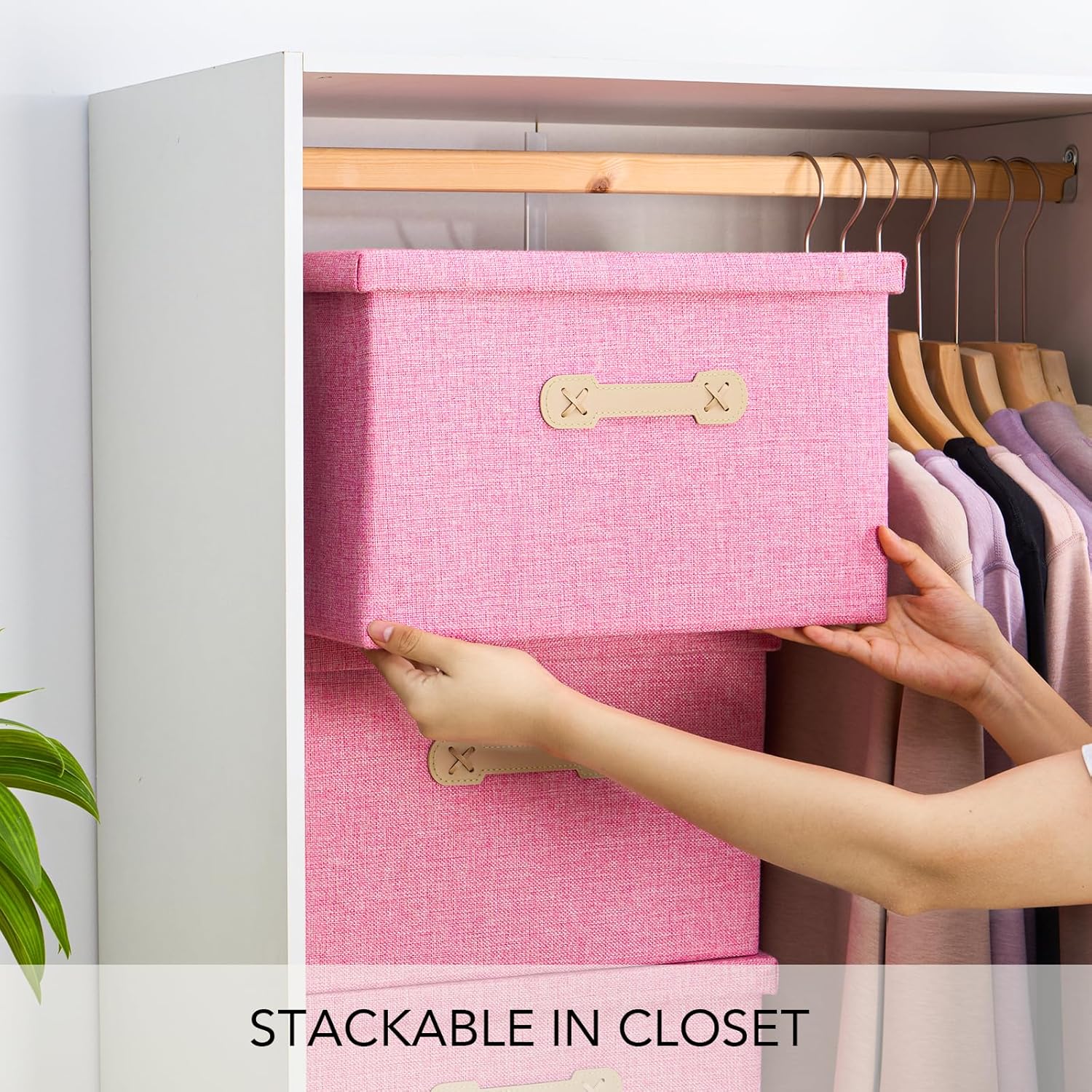 Linen Fabric Storage Bin - View 6