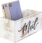 Brown Storage Basket — Whitewashed