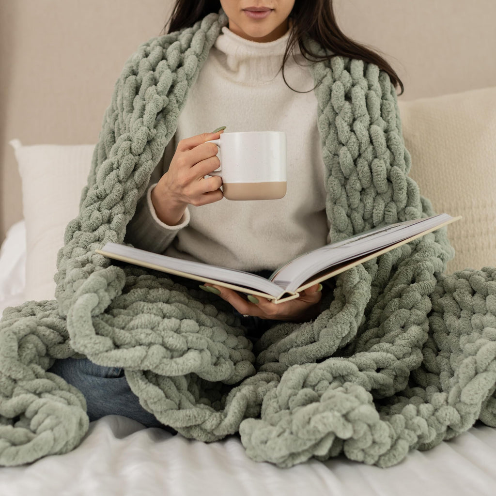 Knit Luxe Beige Throw Pillow — 50x70