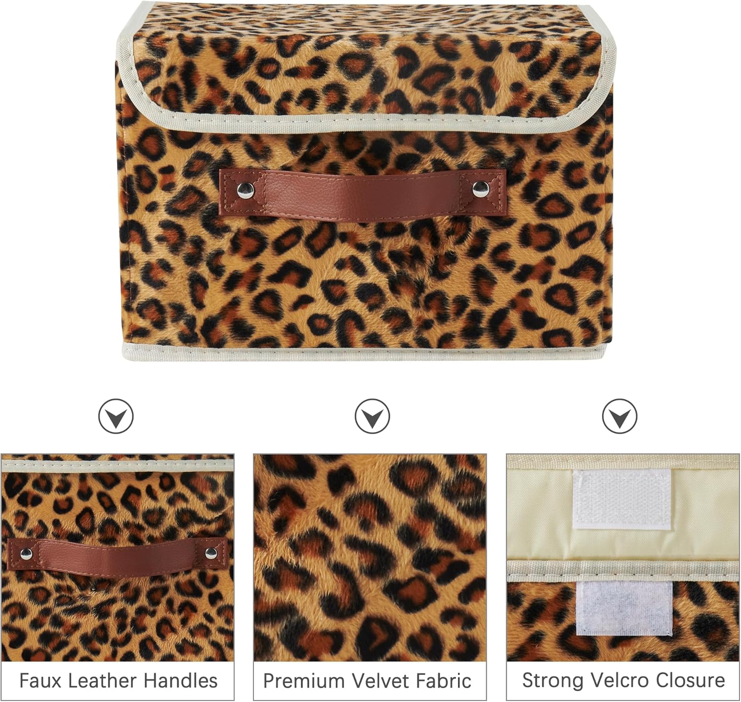 Velvet Luxe Black Storage Bin — Set of 1 - View 2