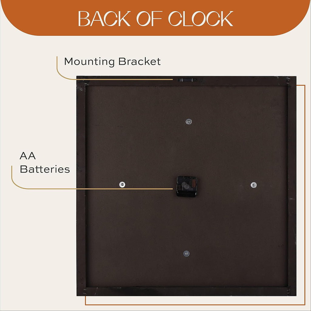 Farmhouse Wood Wall Clock — 24" - View 8