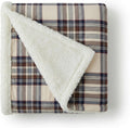 Beige Throw Pillow — 50x60 — Edgewood Plaid Khaki