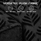 Black Throw Pillow — 50" - View 6