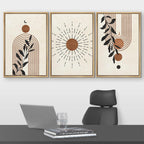 Framed Boho Fabric Wall Art — 16" - View 2