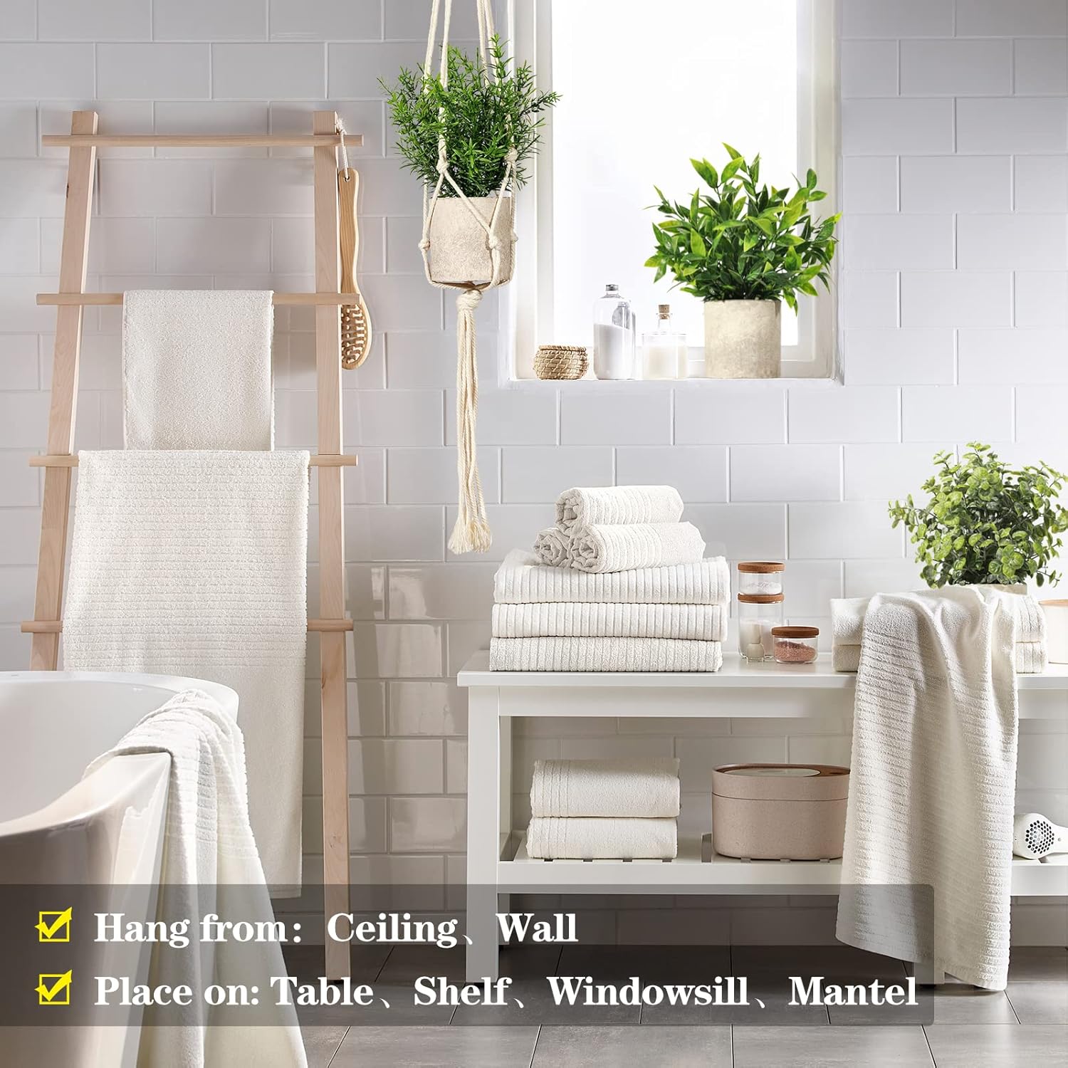 Boho Green Artificial Plant - View 5