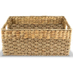 Boho Rattan Storage Basket — 17"