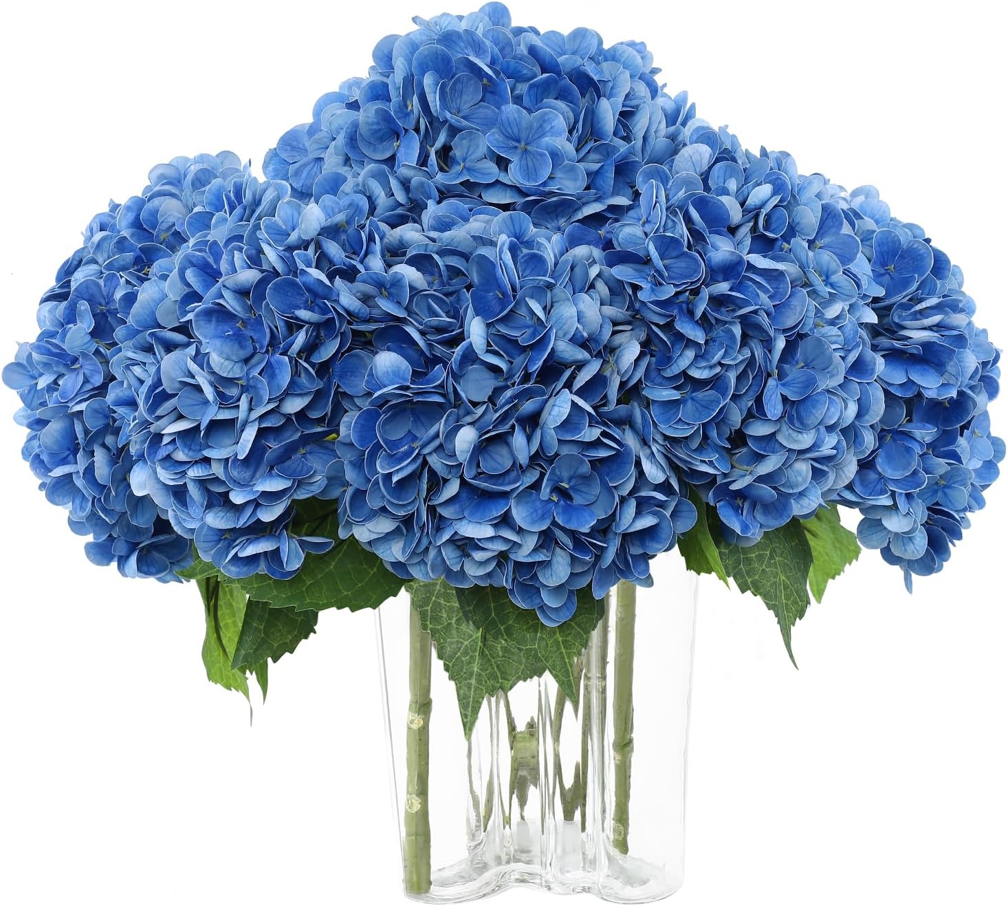 Blue Artificial Flowers — 22" — Deep Blue