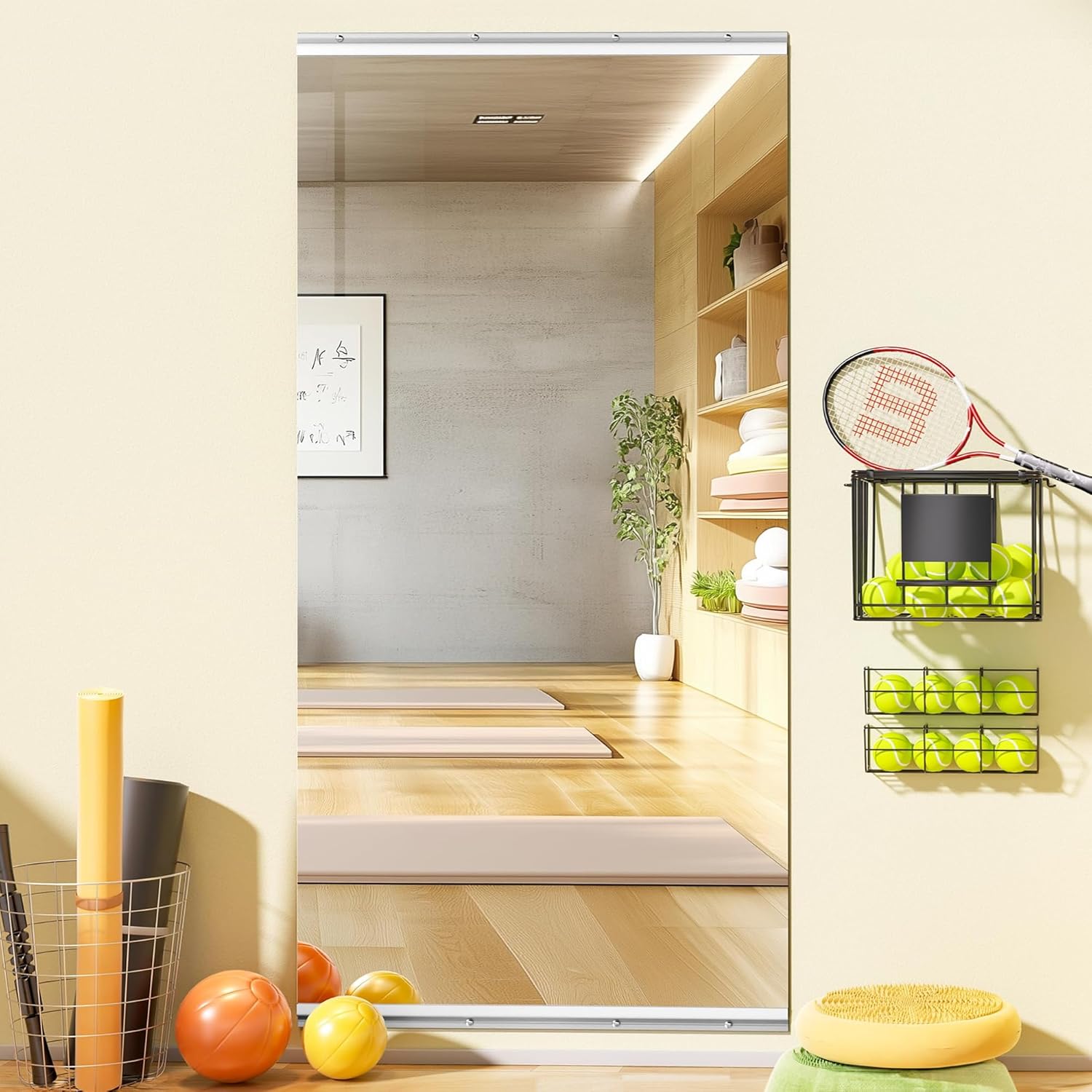 Glass Mirror — 95" — 36"L x 79"W