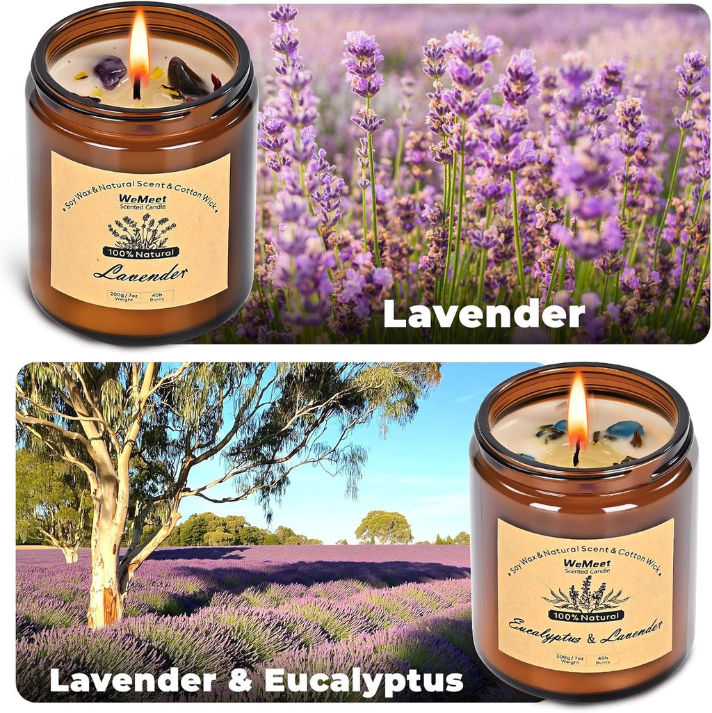Luxe Purple Scented Candle - View 2