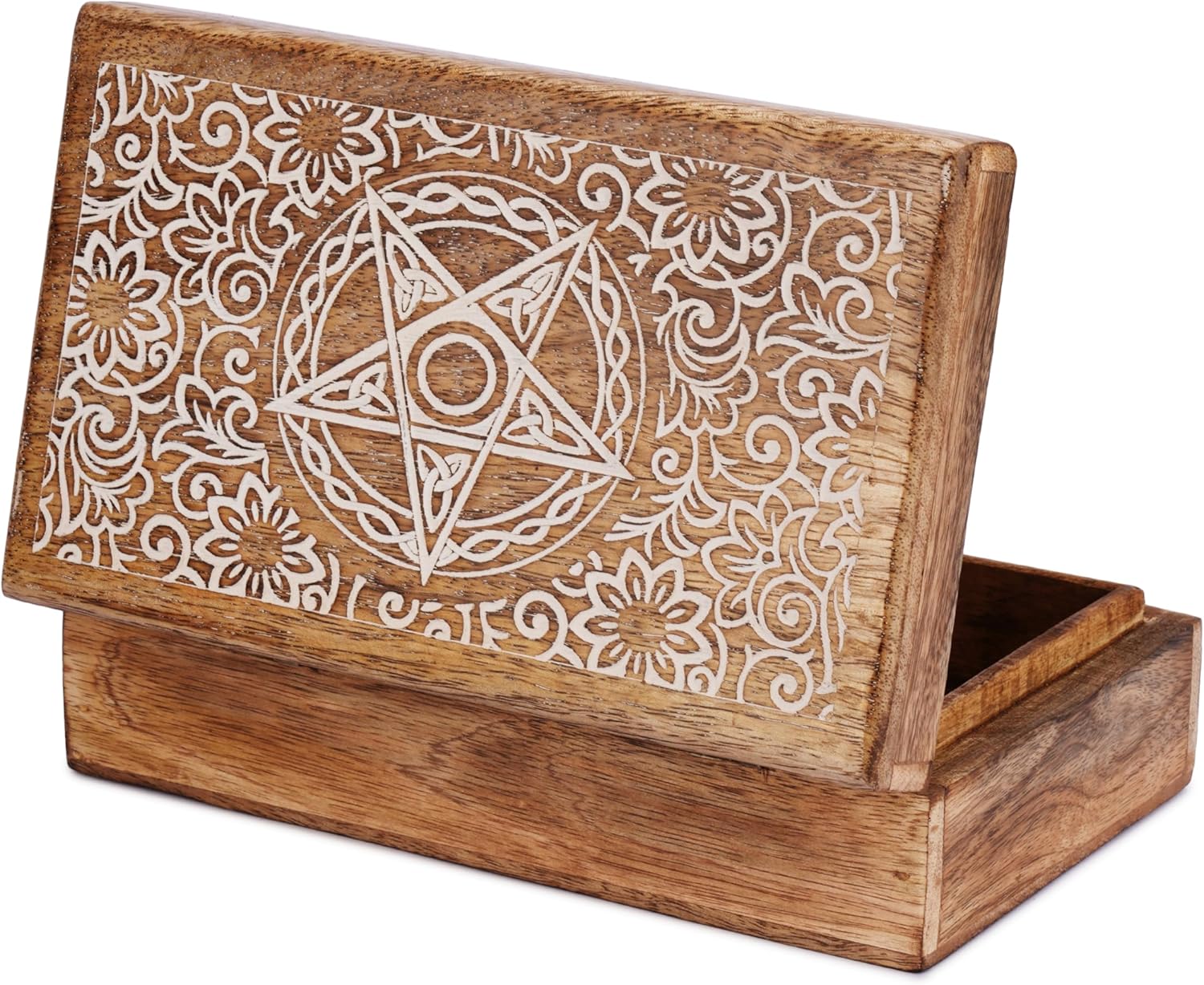 Handcrafted Wood Storage Basket — 5" — Star Floral