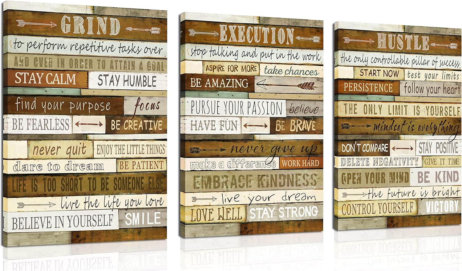 Brown Canvas Wall Art — 12" — 16"L x 12"W
