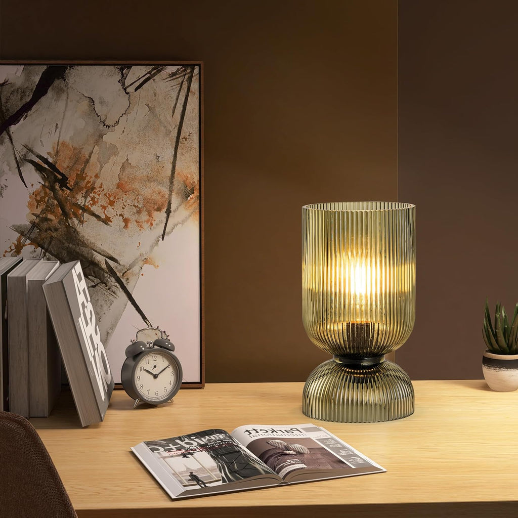 Mid-Century Green Bedside Lamp - View 4