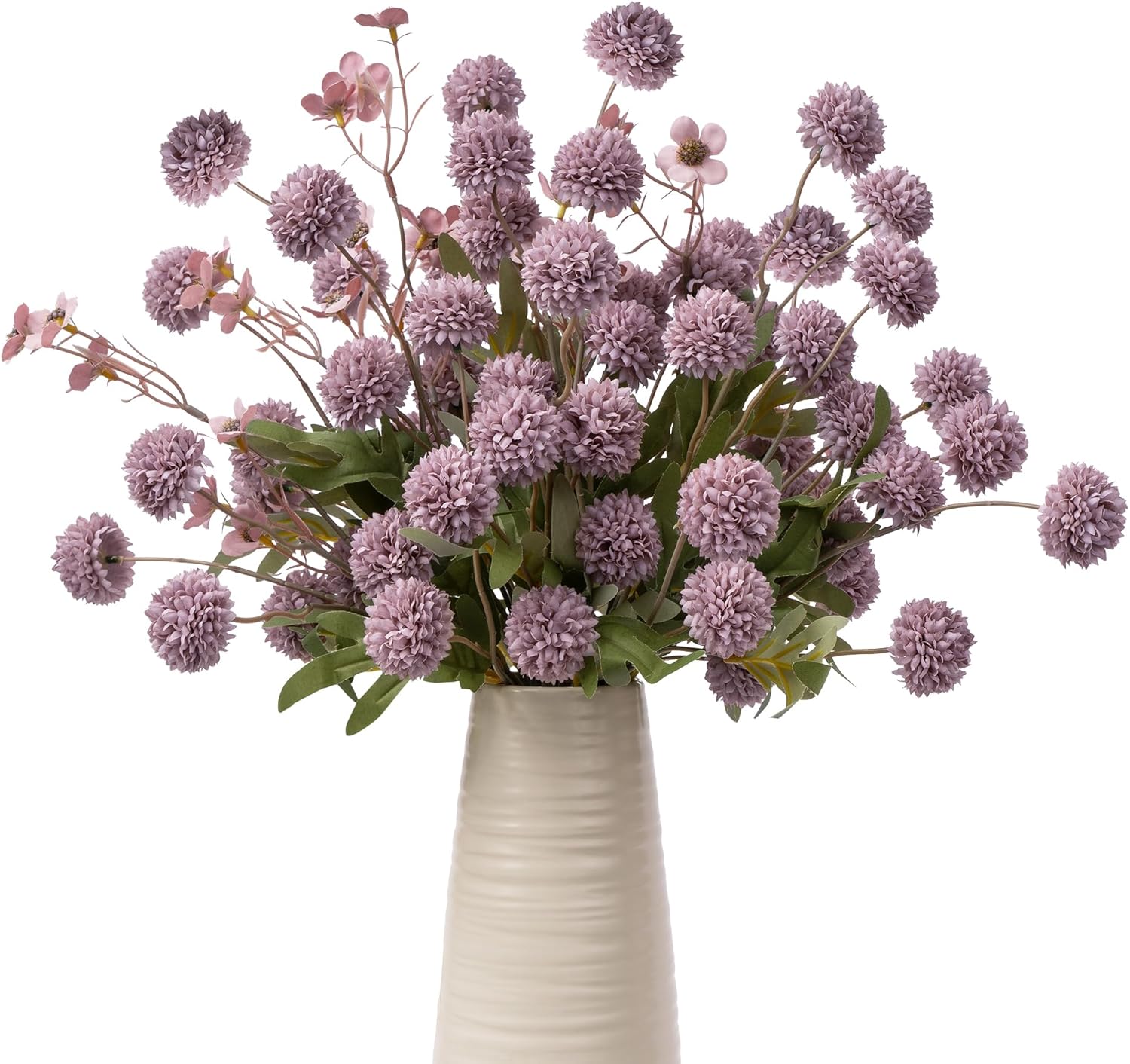 Blue Artificial Plant — Purple+daisy
