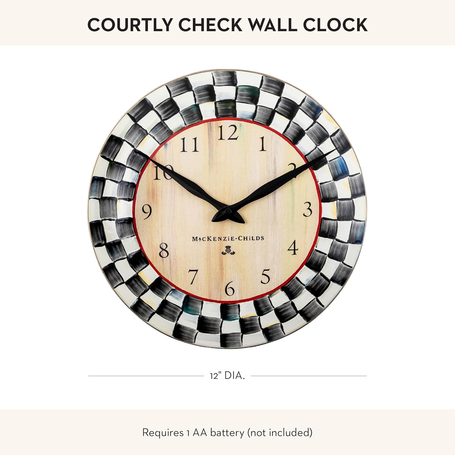 Purple Wall Clock - View 4