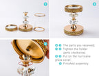 Luxe Glass Pillar Candle - View 6