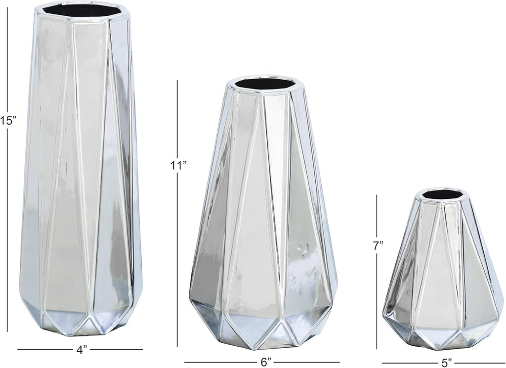 Modern Gold Flower Vase — 13" - View 4